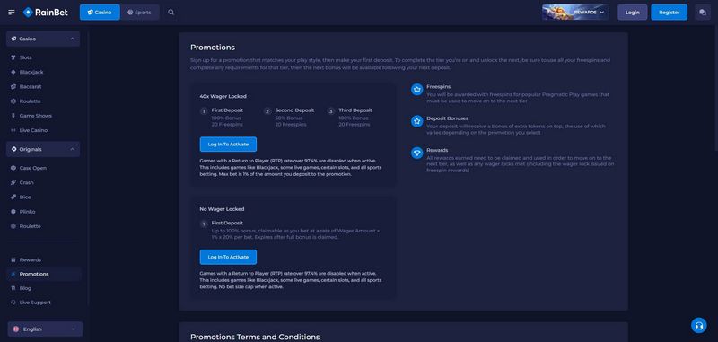 Should You Play at Rainbet Casino Site?